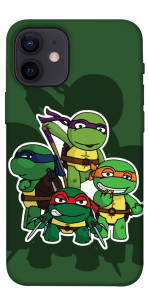 Чехол Green turtles для iPhone 12 mini