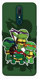 Чехол Green turtles для OPPO A9