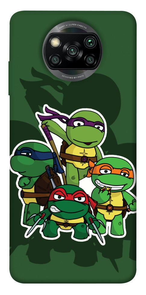 Чохол Green turtles для Xiaomi Poco X3 NFC