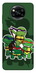 Чехол Green turtles для Xiaomi Poco X3 Pro