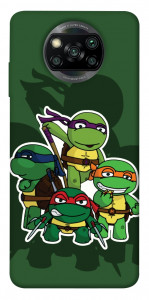 Чехол Green turtles для Xiaomi Poco X3 NFC