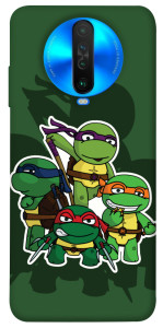 Чохол Green turtles для Xiaomi Poco X2