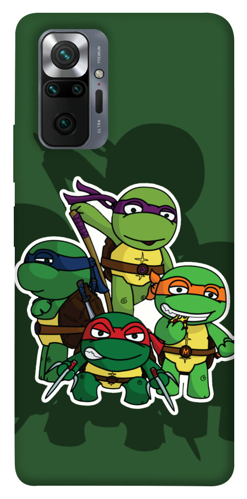 Чехол Green turtles для Xiaomi Redmi Note 10 Pro