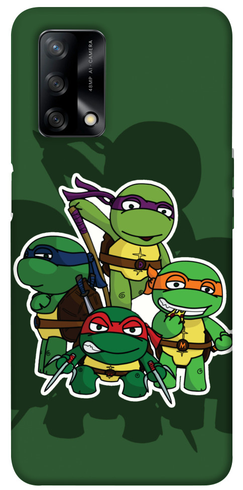 Чехол Green turtles для Oppo A74 4G