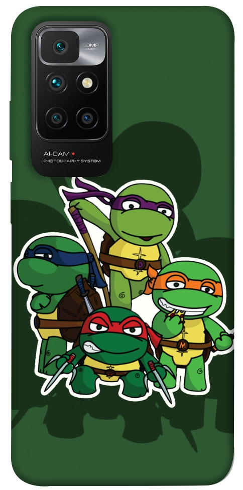 Чехол Green turtles для Xiaomi Redmi 10