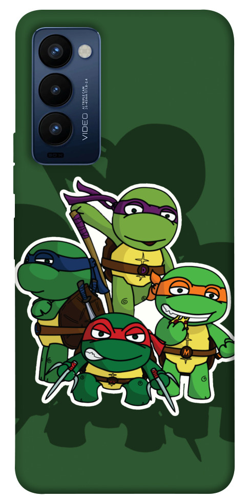 Чохол Green turtles для TECNO Camon 18