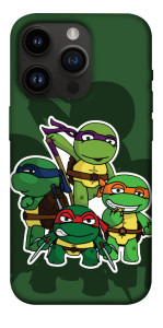 Чохол Green turtles для iPhone 14 Pro