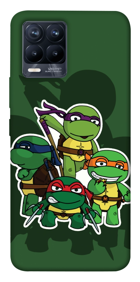 Чохол Green turtles для Realme 8