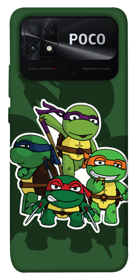 Чехол Green turtles для Xiaomi Poco C40