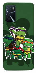 Чехол Green turtles для Oppo A16