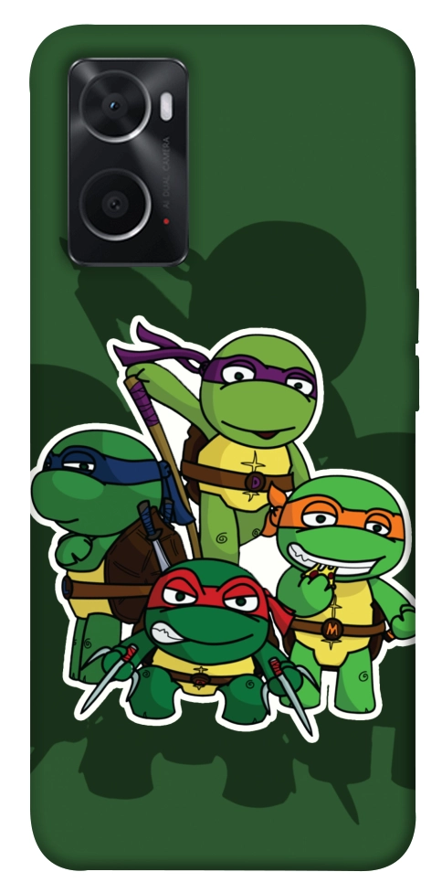 Чохол Green turtles для Oppo A76 4G