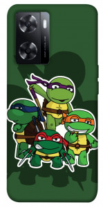 Чохол Green turtles для Oppo A57s