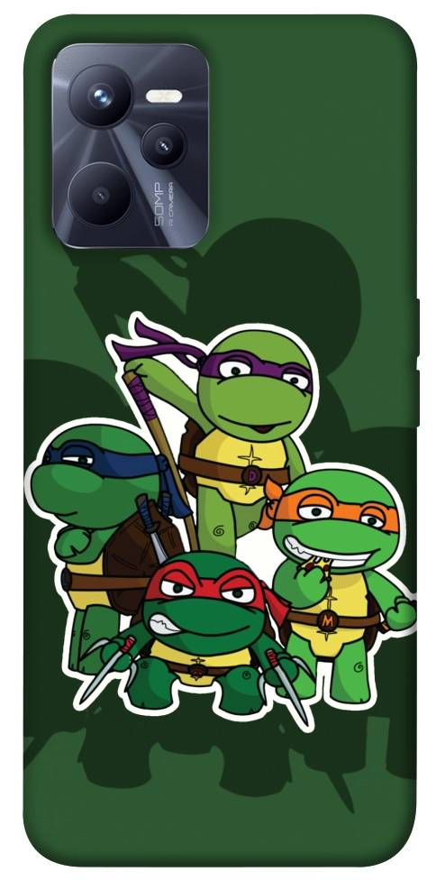 Чехол Green turtles для Realme C35