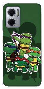 Чехол Green turtles для Xiaomi Redmi Note 11E