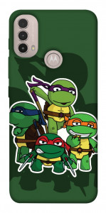 Чехол Green turtles для Motorola Moto E40