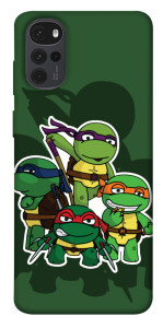 Чохол Green turtles для Motorola Moto G22