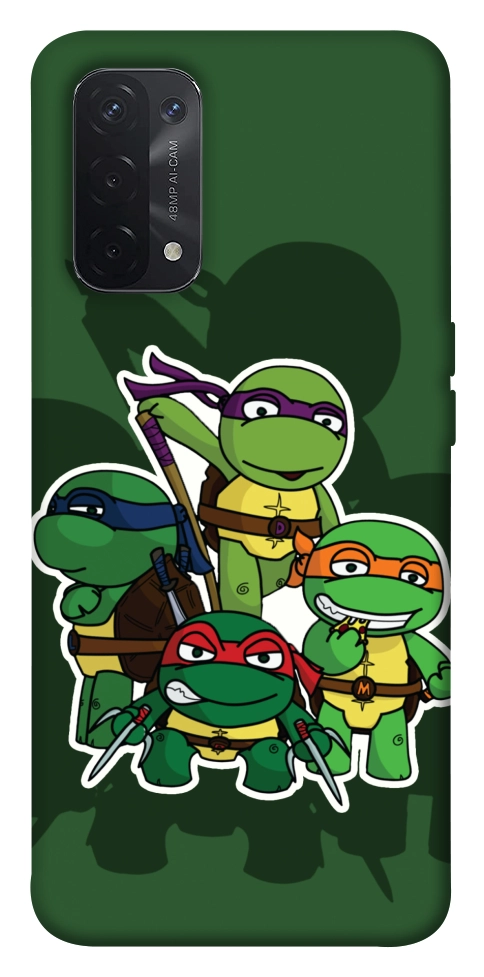 Чохол Green turtles для Oppo A74 5G