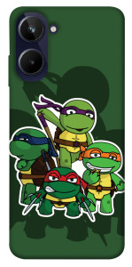 Чохол Green turtles для Realme 10 4G