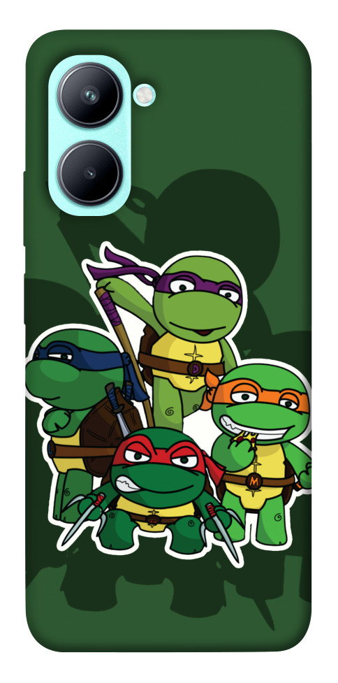 Чехол Green turtles для Realme C33