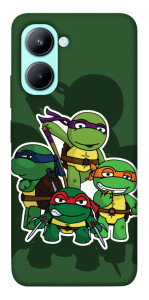 Чохол Green turtles для Realme C33