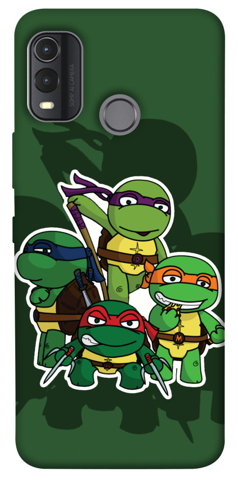 Чехол Green turtles для Nokia G11 Plus