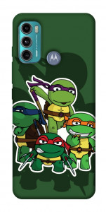 Чохол Green turtles для Motorola Moto G60