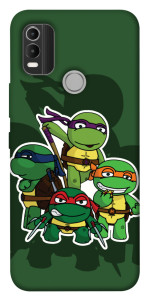 Чохол Green turtles для Nokia C21 Plus