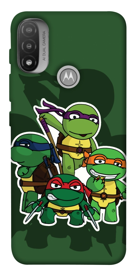 Чохол Green turtles для Мotorola Moto E20