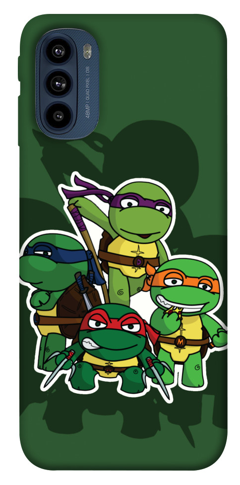 Чохол Green turtles для Motorola Moto G41