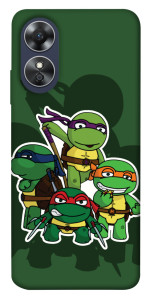 Чехол Green turtles для Oppo A17