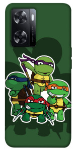 Чехол Green turtles для Oppo A77s