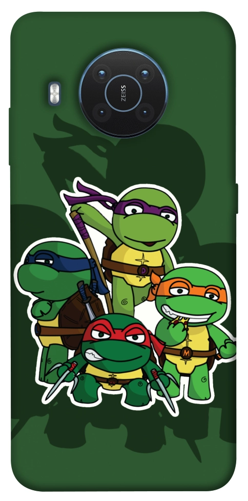 Чохол Green turtles для Nokia X20