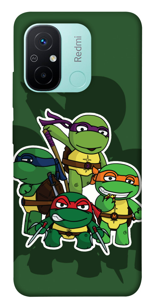 Чехол Green turtles для Xiaomi Redmi 12C