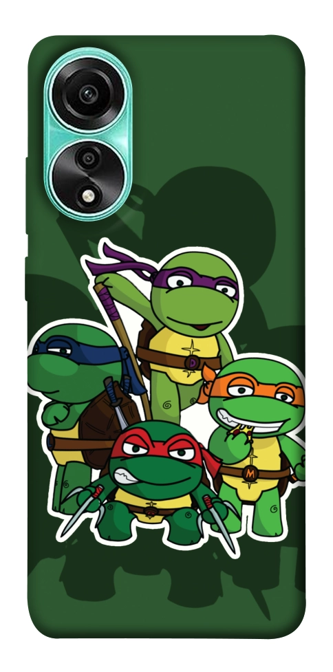 Чехол Green turtles для Oppo A78 4G