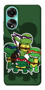 Чохол Green turtles для Oppo A78 4G