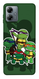 Чехол Green turtles для Motorola Moto G14