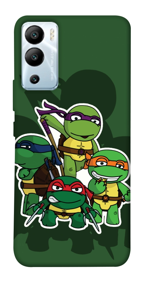 Чохол Green turtles для Infinix Hot 12i