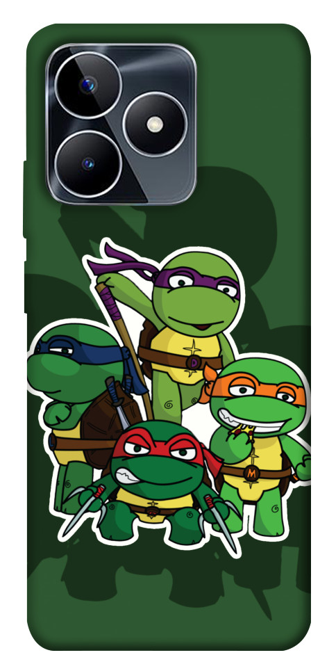 Чохол Green turtles для Realme C53