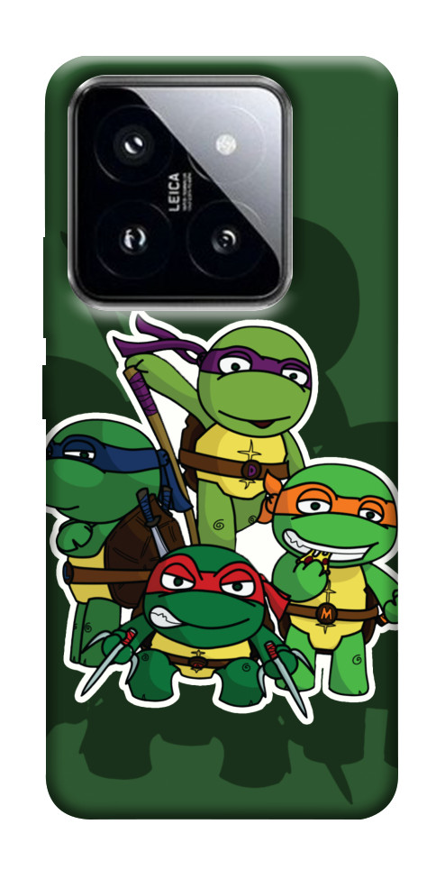 Чехол Green turtles для Xiaomi 14 Pro