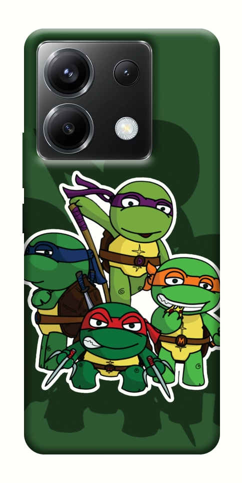 Чехол Green turtles для Xiaomi Poco X6