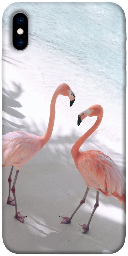 Чехол Flamingos для iPhone X