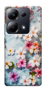 Чехол Floating flowers для Xiaomi Poco M6