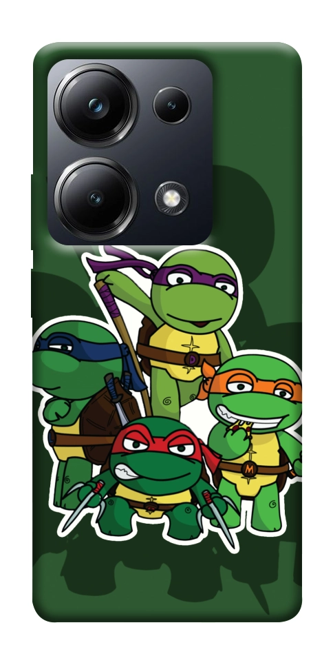 Чохол Green turtles для Xiaomi Poco M6