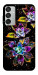 Чехол Flowers on black для Galaxy M15 5G