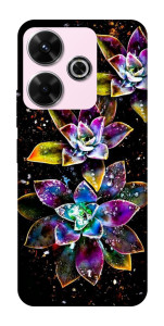 Чохол Flowers on black для Xiaomi Poco M6 4G