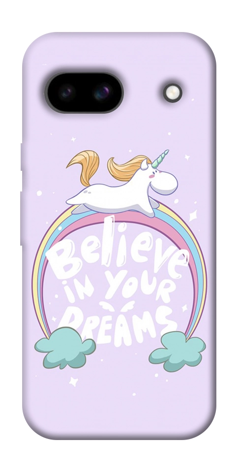 Чохол Believe in your dreams unicorn для Google Pixel 8a