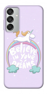 Чохол Believe in your dreams unicorn для Galaxy M15 5G