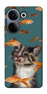 Чехол Cat with fish для TECNO Camon 20 Pro (CK7n)