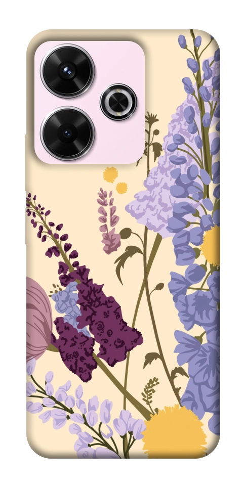 Чехол Flowers art для Xiaomi Redmi 13 4G