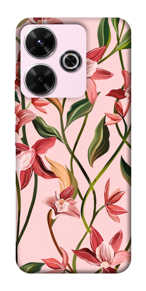 Чехол Floral motifs для Xiaomi Redmi 13 4G